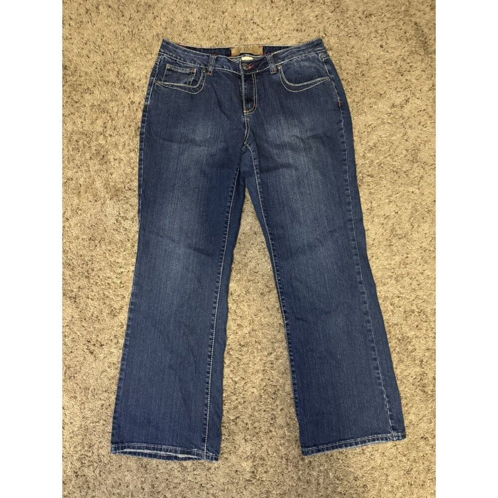 RYAN MICHAEL Womens Blue Denim Jeans Bootcut Stretch Comfort Western Sz 12 32x29